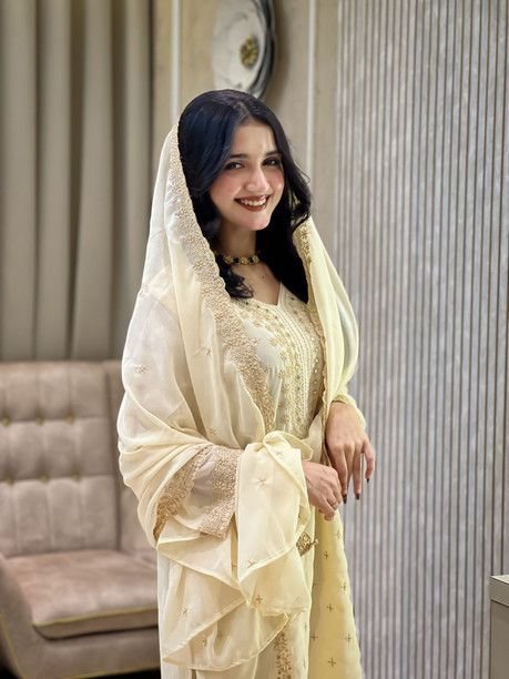 ISRL Enterprise Georgette Kurta Palazzo Dupatta Set