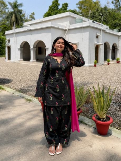 ISRL Enterprise Pure Cotton Kurta Salwar Dupatta Set