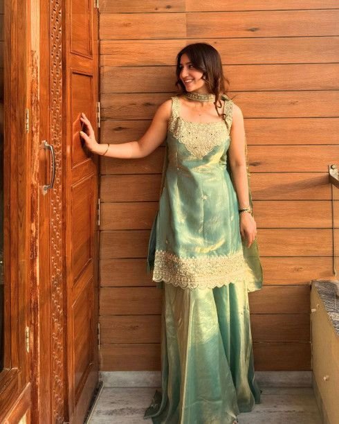 ISRL Enterprise Lace Kurti Salwar Dupatta Set